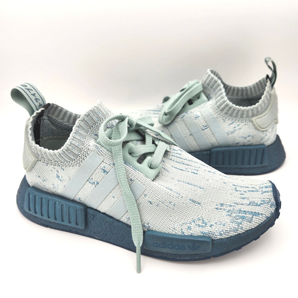 Rare Adidas NMD R1 PK Sea Crystal Tactile Green CG3601 Sample Womens Size 7
